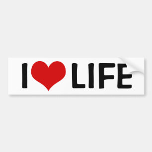 I Kärlek Life Bildekal