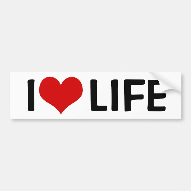 I Kärlek Life Bildekal (Framsidan)