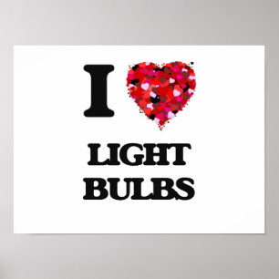 I Kärlek Light Lökar Poster