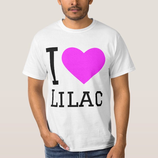 I kärlek lilac t shirt (Framsida)