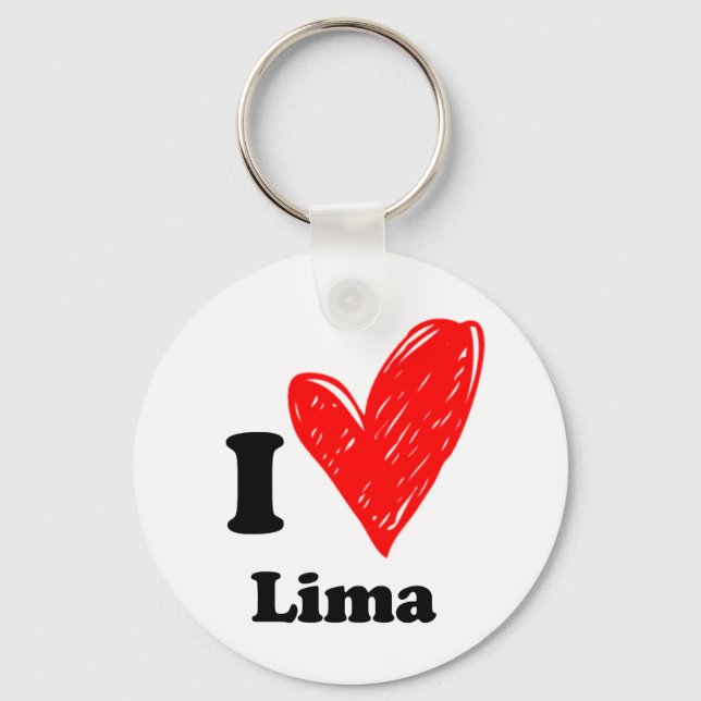 I kärlek Lima Nyckelring (Framsida)
