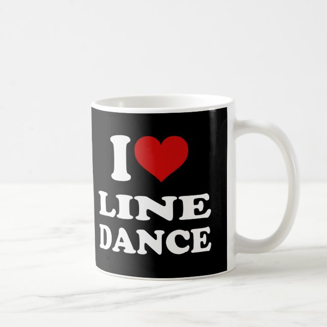 I Kärlek Line Dance Kaffemugg (Höger)