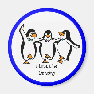 I Kärlek Line Dancing Magnet
