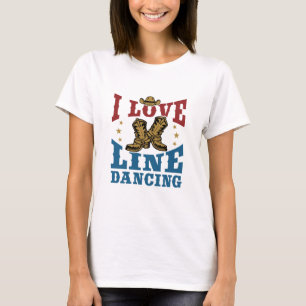 I Kärlek Line Dancing T Shirt