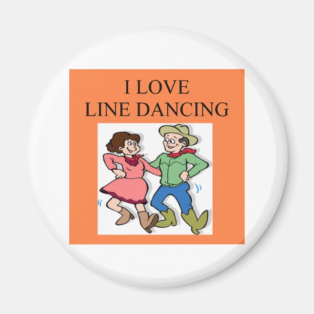 i kärlek linjedans magnet (Framsidan)