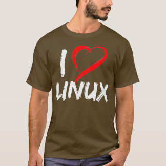 I Kärlek Linu med Heart T Penguin Tu Open Shirt