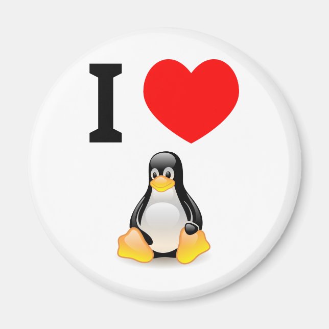 I kärlek Linux Magnet (Framsidan)