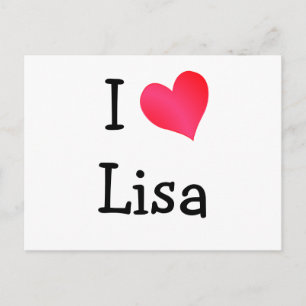 I Kärlek Lisa Vykort
