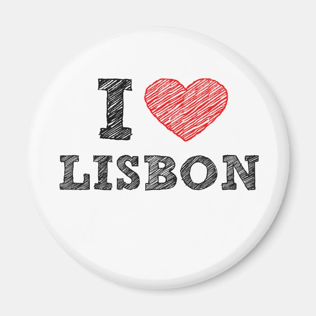 I Kärlek Lissabon Magnet (Framsidan)