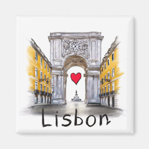 I kärlek Lissabon Magnet