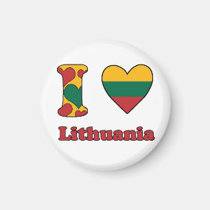 I kärlek Litauen Magnet