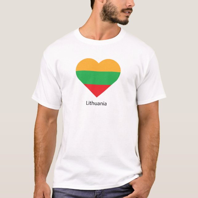 I Kärlek Litauen T Shirt (Framsida)