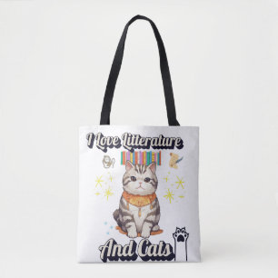 I Kärlek Literature and Cats’ Togs Design Tygkasse