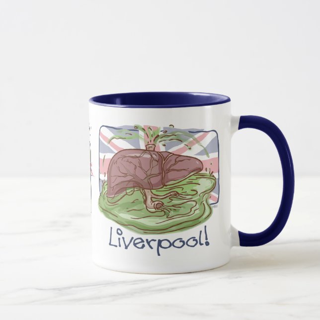 I Kärlek Liverpool Humor Mugg (Höger)
