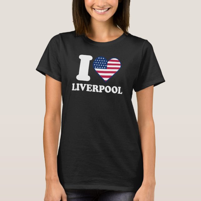 I kärlek Liverpool I hjärta Liverpool T Shirt (Framsida)