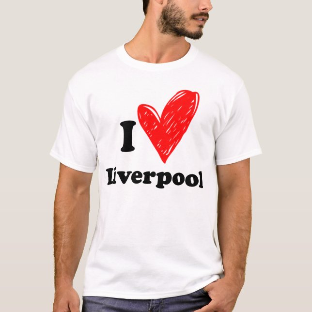 I kärlek Liverpool T Shirt (Framsida)