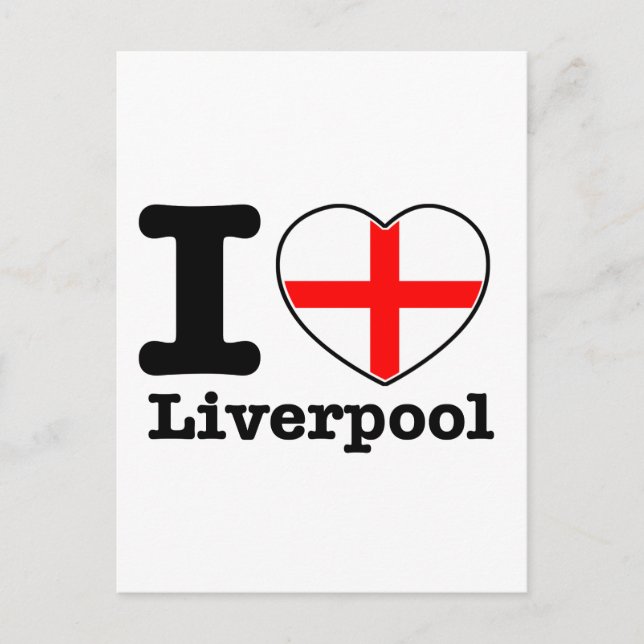 I kärlek Liverpool Vykort (Framsida)