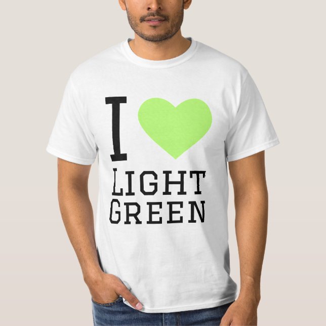 I KÄRLEK LJUST GRÖNT T SHIRT (Framsida)