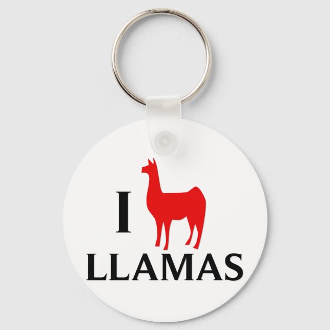 I Kärlek Llamas Nyckelring (Framsida)