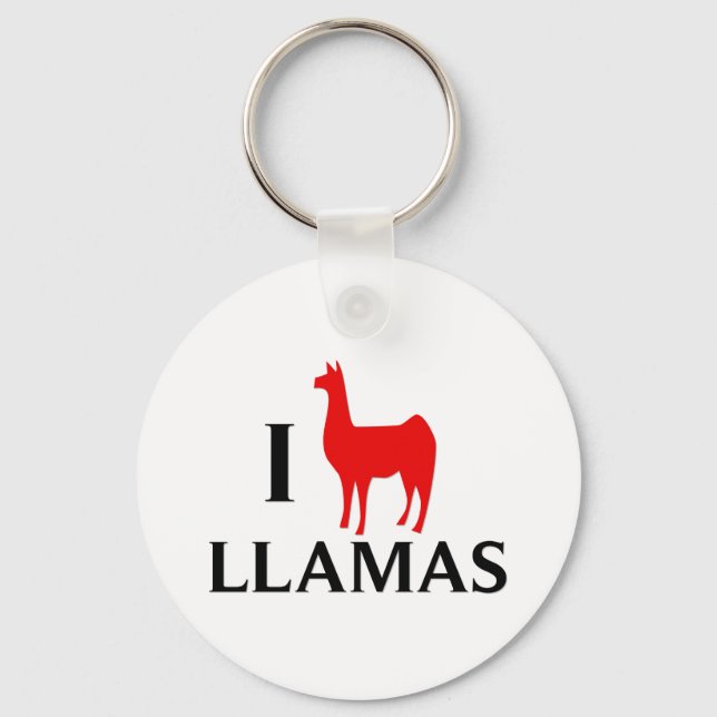 I Kärlek Llamas Nyckelring (Framsida)