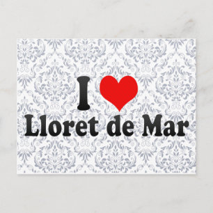 I Kärlek Lloret de Mar, Spanien Vykort