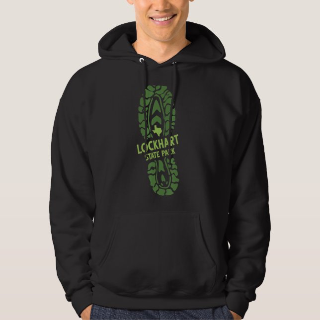 I Kärlek Lockhart State Park Texas Tx Hiking Boot  Hoodie (Framsida)