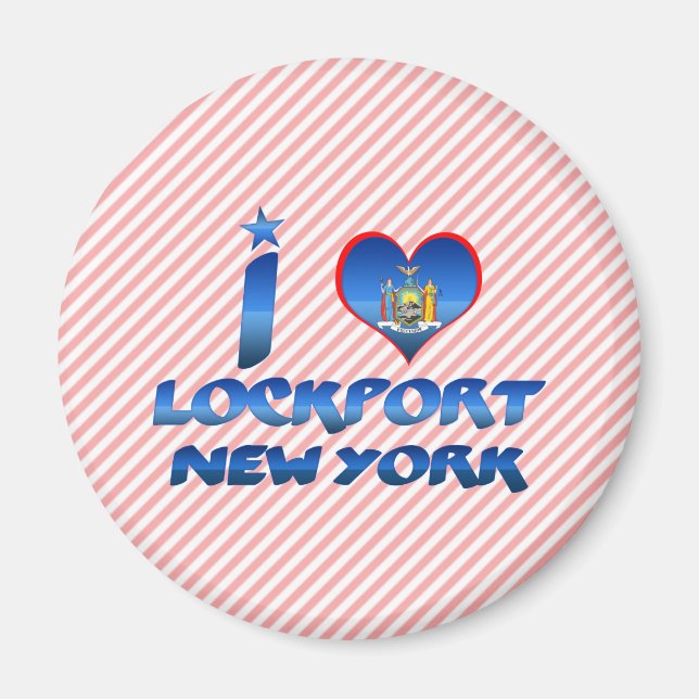 I kärlek Lockport, New York Magnet (Framsidan)