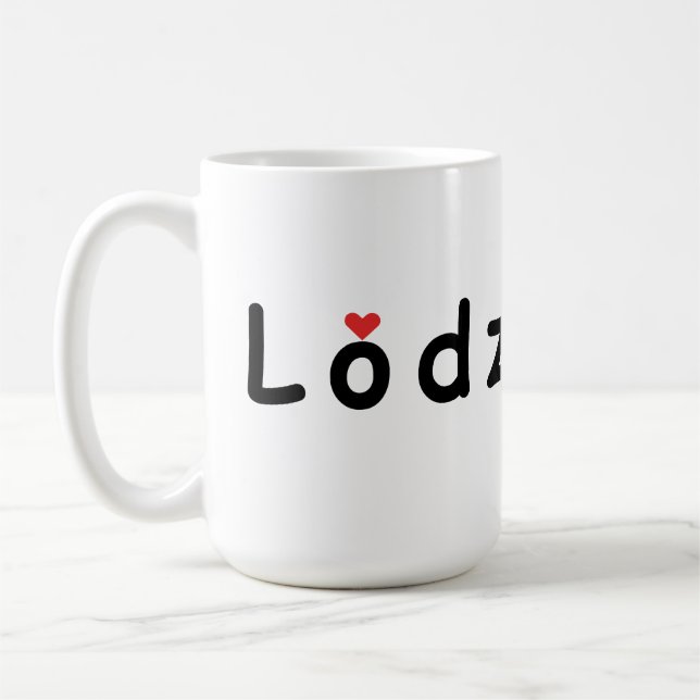 I kärlek Lodz Kaffemugg (Vänster)