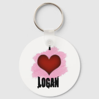 I Kärlek Logan Keychain Nyckelring