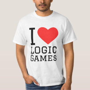 I kärlek logiska spel t shirt