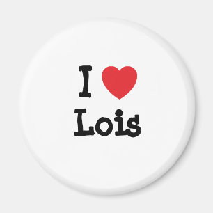 I kärlek Lois hjärta T-Shirt Magnet