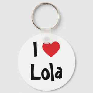 I Kärlek Lola Keychain Nyckelring