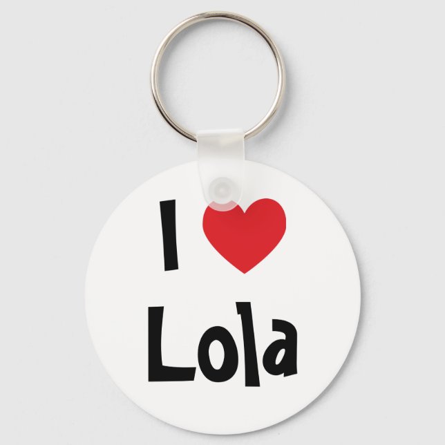 I Kärlek Lola Keychain Nyckelring (Framsida)