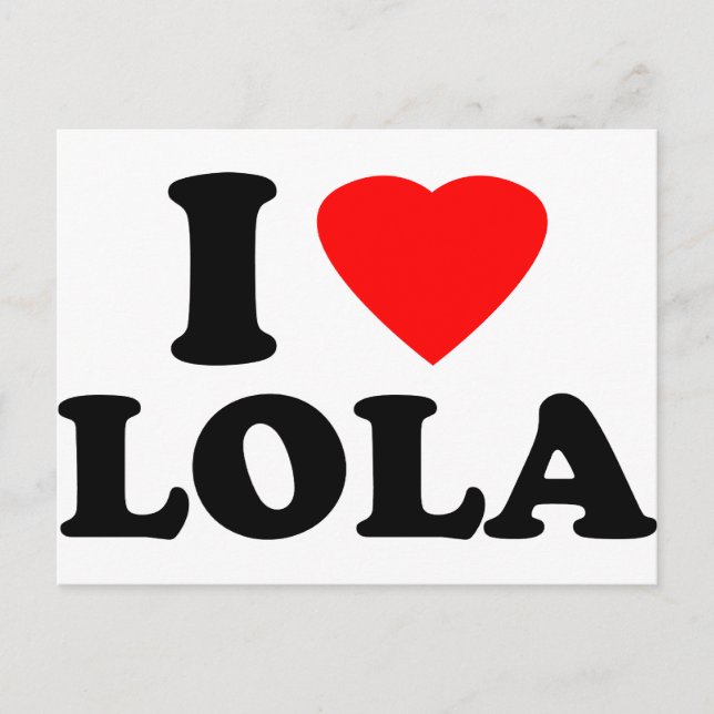I Kärlek Lola Vykort (Framsida)