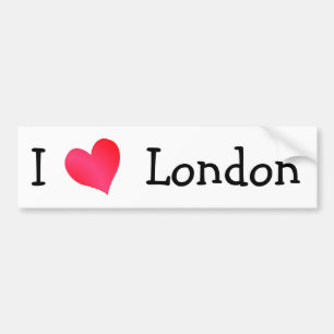 I Kärlek London Bildekal