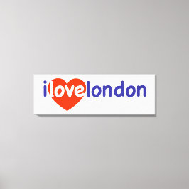 I Kärlek London Canvastryck