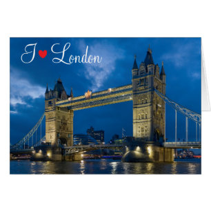 I kärlek London Hälsningskort