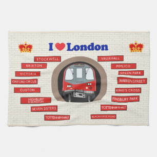 I Kärlek London Kökshandduk