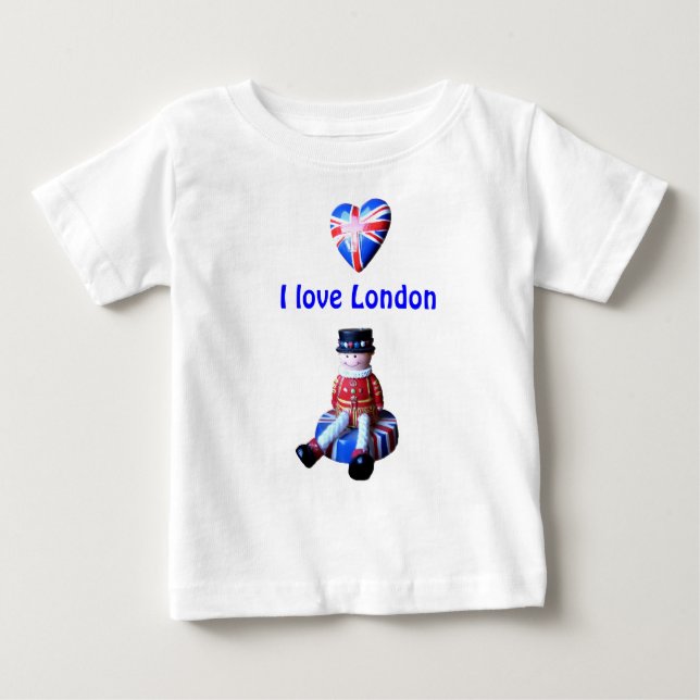 I kärlek London, långärmad baby t-shirt (Framsida)