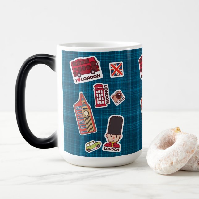 I Kärlek London Magisk Mugg (Med munk)