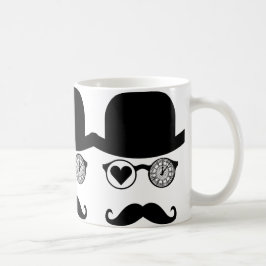 I KÄRLEK LONDON MUSTACHE KAFFEMUGG
