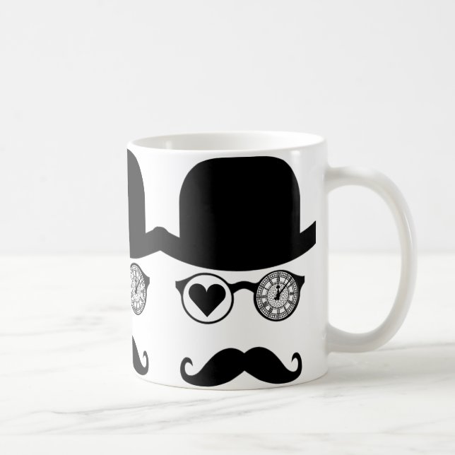 I KÄRLEK LONDON MUSTACHE KAFFEMUGG (Höger)