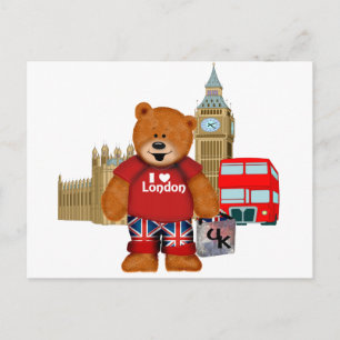 I Kärlek London - Nalle Vykort