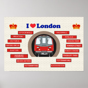I Kärlek London Poster