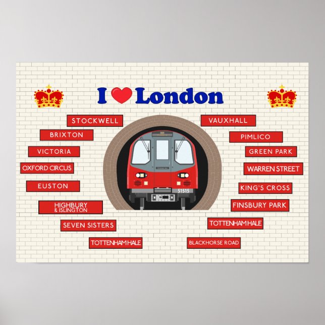 I Kärlek London Poster (Framsidan)