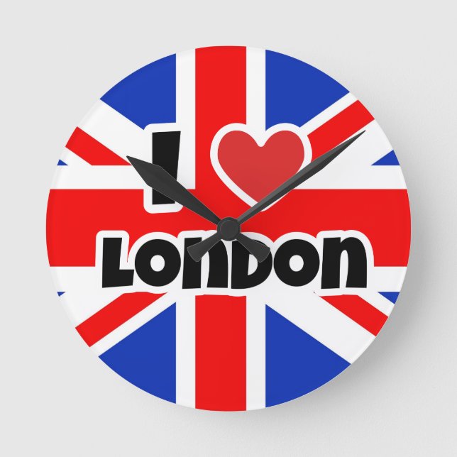 I kärlek London Rund Klocka (Framsida)