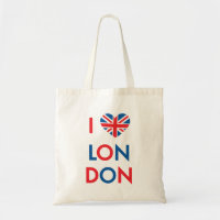 I kärlek London Tote Bag