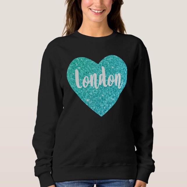I Kärlek London Uk Heart T Shirt (Framsida)