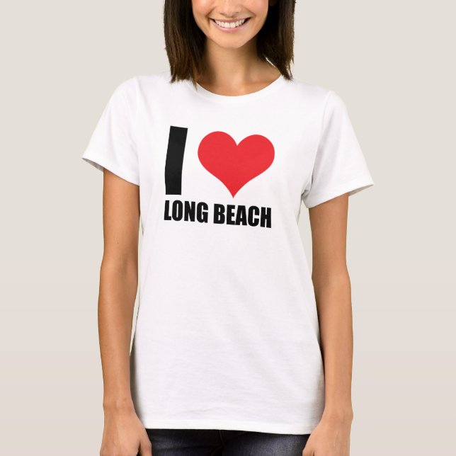 I kärlek Long Beach T Shirt (Framsida)