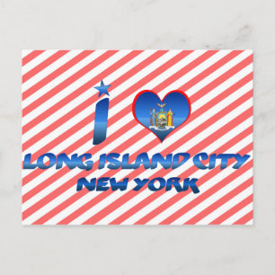 I kärlek Long Island City, New York Vykort